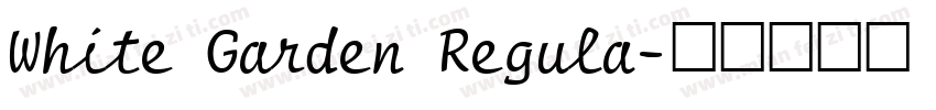 White Garden Regula字体转换